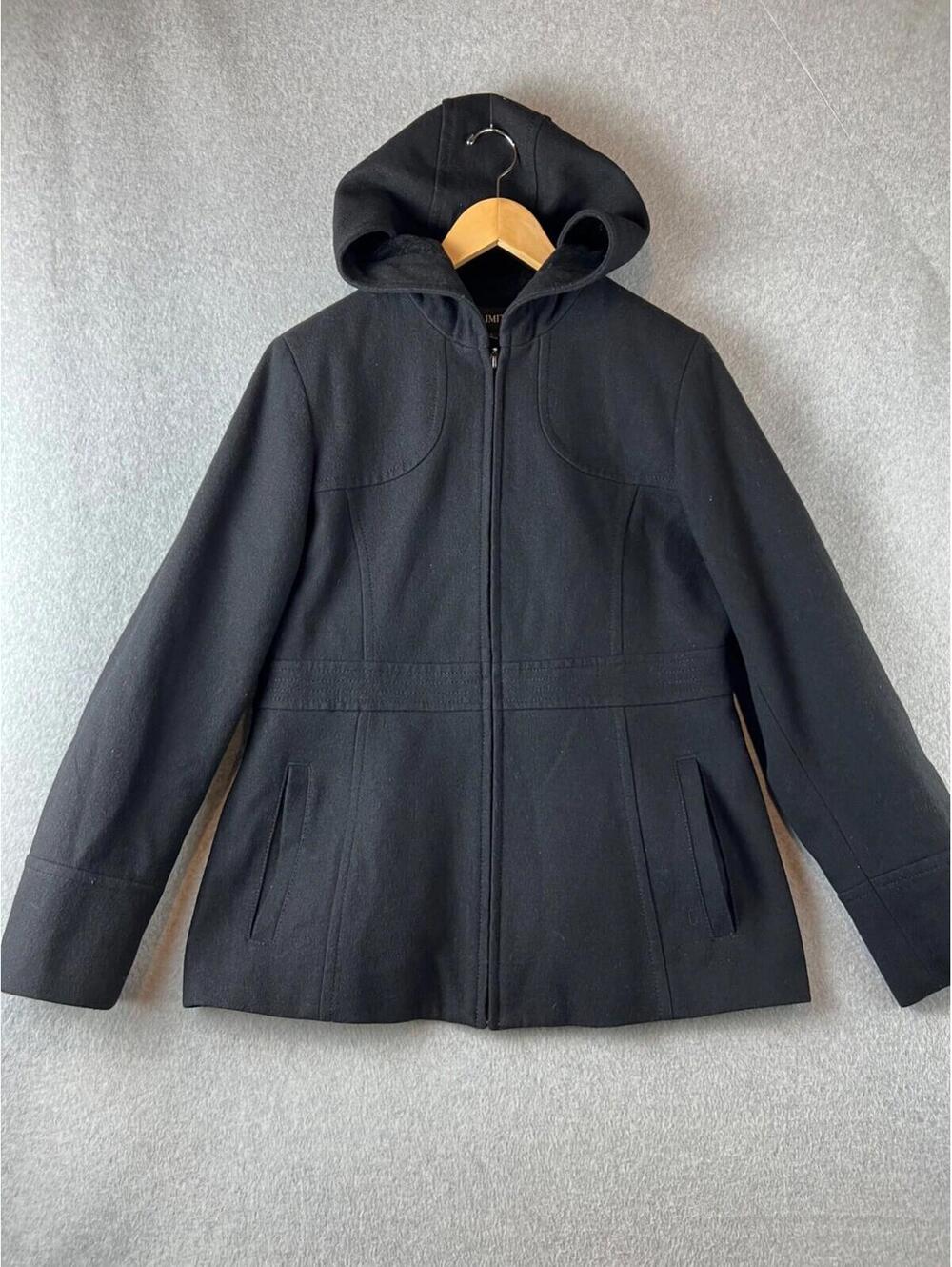 Fs Limited Jacket Wool Lightweight Zip Up Hooded Womens L